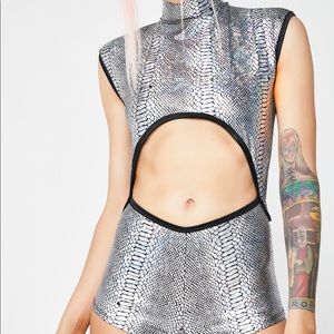 Club Exx Taste My Poison Hologram Bodysuit